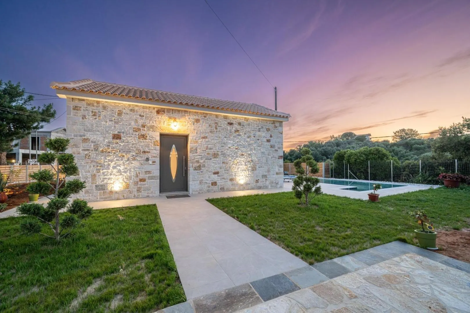 Blue Private Stone Villa Skala Skala